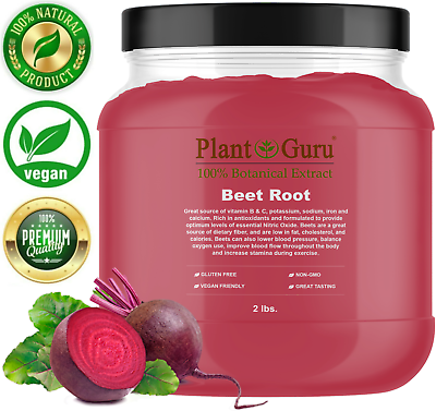 #ad Red Beet Root Powder 2lb Jar Beta Vulgaris Nitric Oxide Super Food Juice Bulk