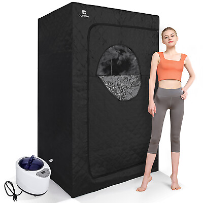 #ad Full Size 1000W 2.6L Personal Steam Sauna Portable Heated Home Spa Detox Therapy