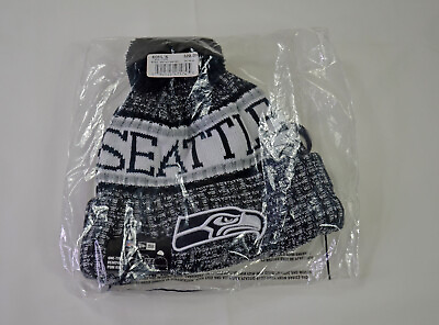 #ad #ad New Era Seattle Seahawks Sport Stocking Knit Hat Winter Beanie NWT