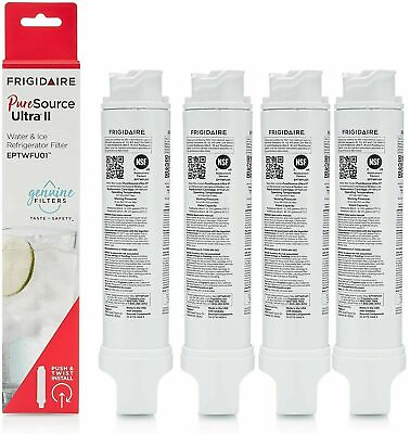 1 4 Pack Frigidaire EPTWFU01 Pure Source Ultra II Refrigerator Water Filter New