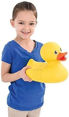 #ad Jumbo Rubber Ducky Toy 10.5quot; Vinyl Duck for Kids#x27; Parties amp; Pool Fun