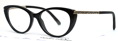 #ad SWAROVSKI SK5413 001 Black Womens Teardrop Full Rim Eyeglasses 51 16 145 B:39