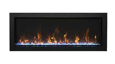 #ad Amantii 50quot; Panorama XtraSlim Electric Fireplace Remote Indoor Outdoor