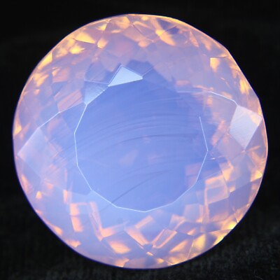 #ad 85 95 Ct Round Certified Loose Gemstone Natural Australian Opal Fire Pink