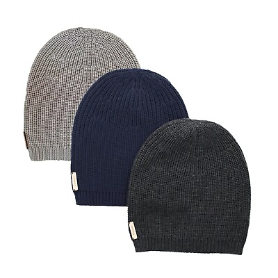 Coach Beanie Cap Hat Solid Merino Wool Knit Slouch Winter Hat 84309 MSRP $98