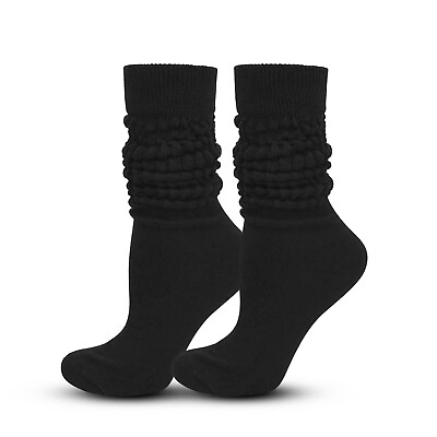 #ad Women#x27;s Winter Slouch Socks Cotton Thick Soft Knit Stocking High Knee Leg Warm