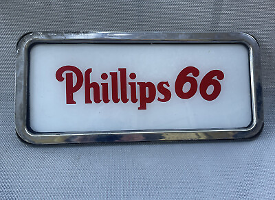 #ad Vintage Phillips 66 Wayne Gas Pump Glass Insert amp; Surround Sign Lot B Station