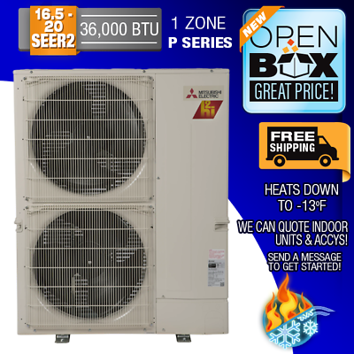#ad Mitsubishi 3 TON 16.2 SEER Heat Pump Condenser PUZ HA36NHA5 Scratch amp; Dent