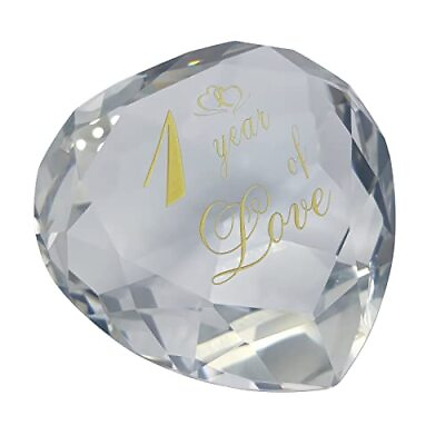 1 Year Anniversary Crystal Gifts For Her Him 1st Wedding For Husband Wife Boyfri