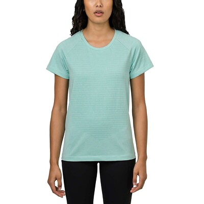 #ad Tuff Athletics Women#x27;s Plus Size XL Light Green Short sleeve Shirt NWT