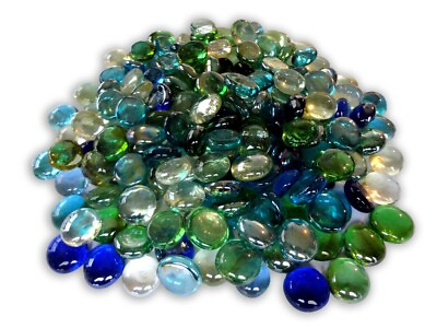 #ad #ad 1 LBS MIXED MARBLES FLAT GLASS MARBLES GEMS VASE FILLERS MOSAIC