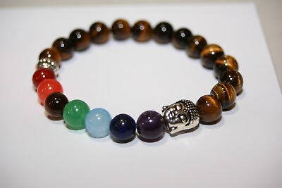 #ad 7 chakra healing crystals stones bracelets Metaphysical Spiritual Jewelry