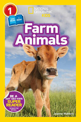 #ad National Geographic Readers: Farm Animals Level 1 Co reader Paperback GOOD