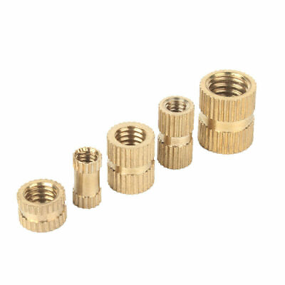 #ad M2 M2.5 M3 M4 M5 M6 M8 Solid Brass Injection Molding Knurled Thread Inserts Nuts