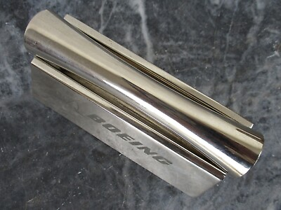 Vintage Stainless Steel Kaleidoscope Boeing Advertising Gift With Stand