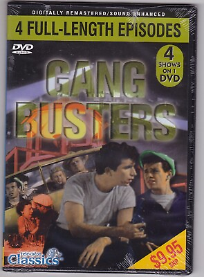 #ad Gang Busters DVD NEW 4 Television Episodes