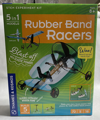 Thames amp; Kosmos Rubber Band Racers Science Project amp; Model Building Kit