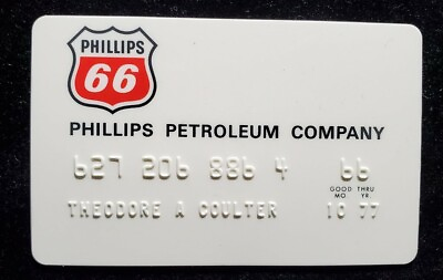 #ad Phillips 66 credit card exp 1977 our cb983