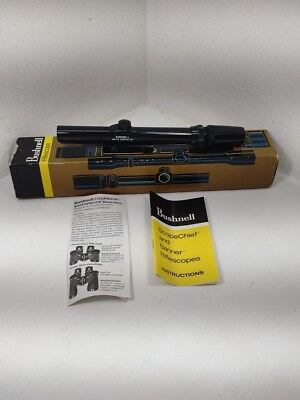 Vintage Bushnell Custom .22 3X 7X Rifle Scope Box amp; InstructionsMount NICE
