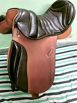 #ad Icelandic leather saddle 17quot; perfect size ECO leather on color chestnut brown