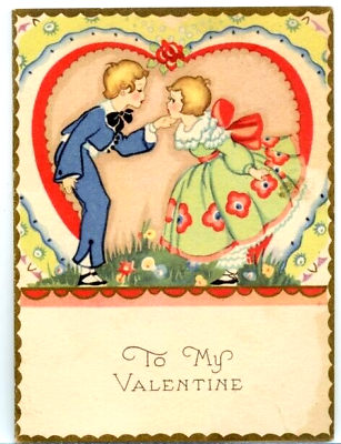 #ad Vtg Card To My Valentine If You Were Mine World Bright Happy Place Say You Are