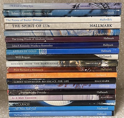 #ad 19 HALLMARK EDITION HARDCOVER BOOK LOT 1 Of 2 All DIFFERENT TITLES SEE PHOTOS