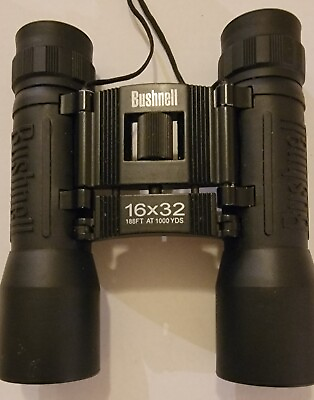 Bushnell 16x32 Collapsible Binoculars 13 1632 188ft@1000 yd w Case Excellent
