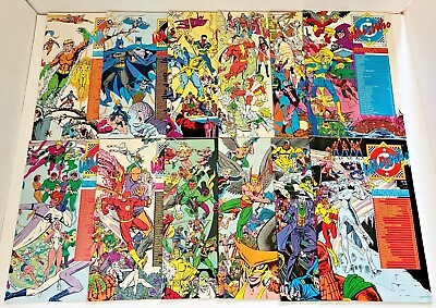 #ad WHO#x27;S WHO THE DEFINITIVE DIRECTORY OF THE DC UNIVERSE 1985 26 ISSUE COMPLETE SET