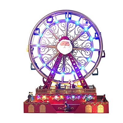 #ad Christmas Rotating Ferris Wheel with LED Lights 18 Big Christmas Animated