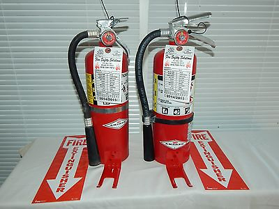 Fire Extinguisher 5Lb ABC Dry Chemical Lot of 2 SCRATCHamp;DENT