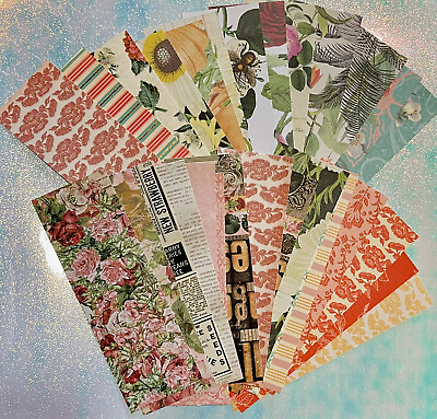 #ad 30 Pcs Botanical Garden Collection Paper Cardstock Bookmarks Books Share TWA
