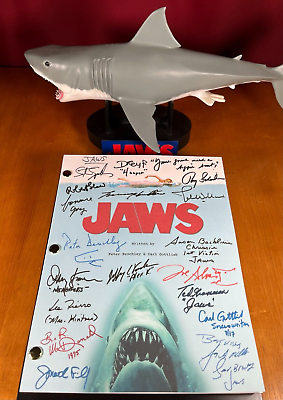 #ad Jaws Script Signed Autograph Reprints Full Script 126 Pages Long