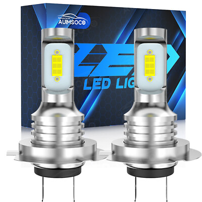 #ad H7 LED Headlight Bulb Kit High Beam 6000K Cool White Bulbs Bright Lamp 330000LM