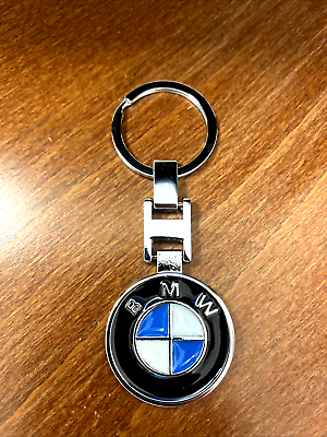 #ad BMW Logo Emblem 3D Logo Metal Double Sided Key Chain Keyring