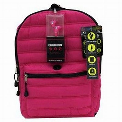 FAB Starpoint Hot Pink Backpack Sport School Travel Tech Ready Earbuds Back Pack