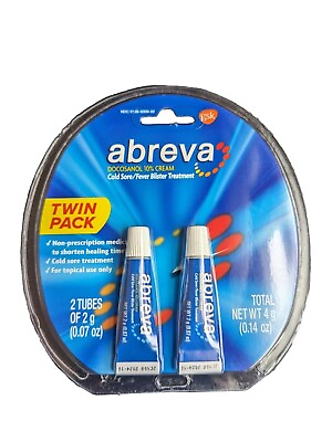 #ad Abreva Twin Pack Non Prescription Exp 11 2024 3587 NEW