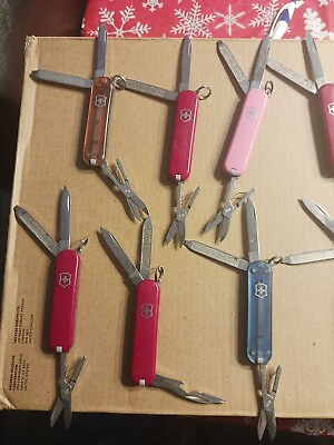 #ad Victorinox Swiss Army Knives Lot Of 10 Mini
