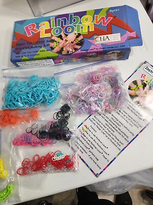 Rainbow Loom Bracelet Making Kit With Colorful Rubber Bands amp; Clips