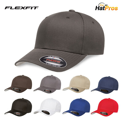 #ad Flexfit Baseball Hat Cap Fitted Flex Fit Ballcap 5001 Blank SIZES S M L XL XXL