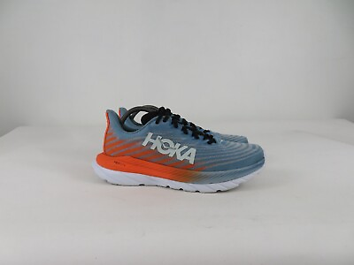 Hoka One One Mach 5 Shoes Mens 10 D Blue Orange Athletic Running Walking Gym