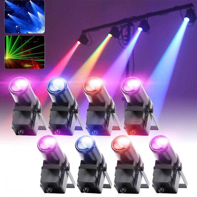 #ad 8pcs RGBW Pin Spot Light LED Beam Stage Light DMX Show Party Disco DJ Lighting