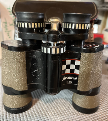 VINTAGE Binoculars Jason Model 143 Commander 7 35 with Caps and case