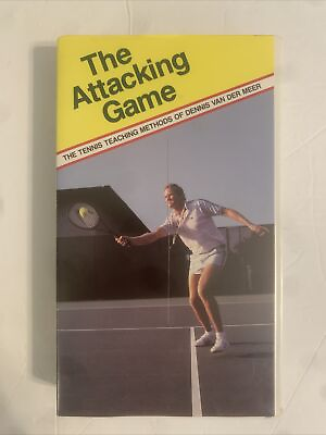 RARE 1986 The Attacking Game VHS Dennis Van Der Meer Tennis VHS TESTED