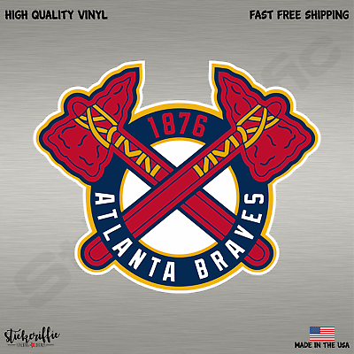 Atlanta Braves 1876 MLB Baseball Color Sports Decal Sticker FREE SHIPPING