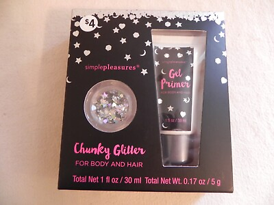 #ad Simple Pleasures Chunky Glitter For Body amp; Hair 1 fl oz New