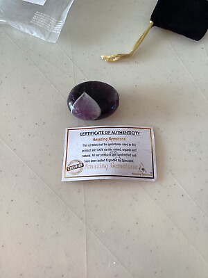 #ad Amazing Natural Purple Chevron Amethyst Gemstone