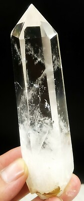 #ad 181g Natural Clear White Lemurian Quartz Crystal Point