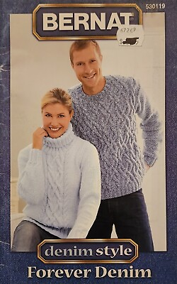 Denim Style Forever Denim Sweaters amp; Accessories to Knit Patterns By Bernet d2