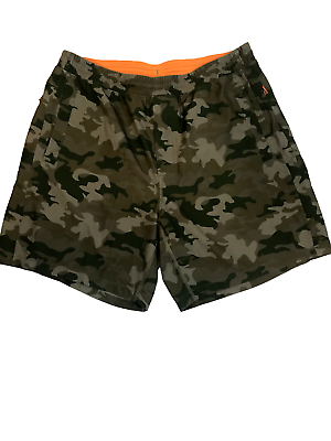 #ad Birddogs For Your Boomstick Mens Size Large Camo with Orange Liner Shorts EUC