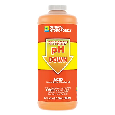 #ad General Hydroponics pH Down Liquid 1 Quart